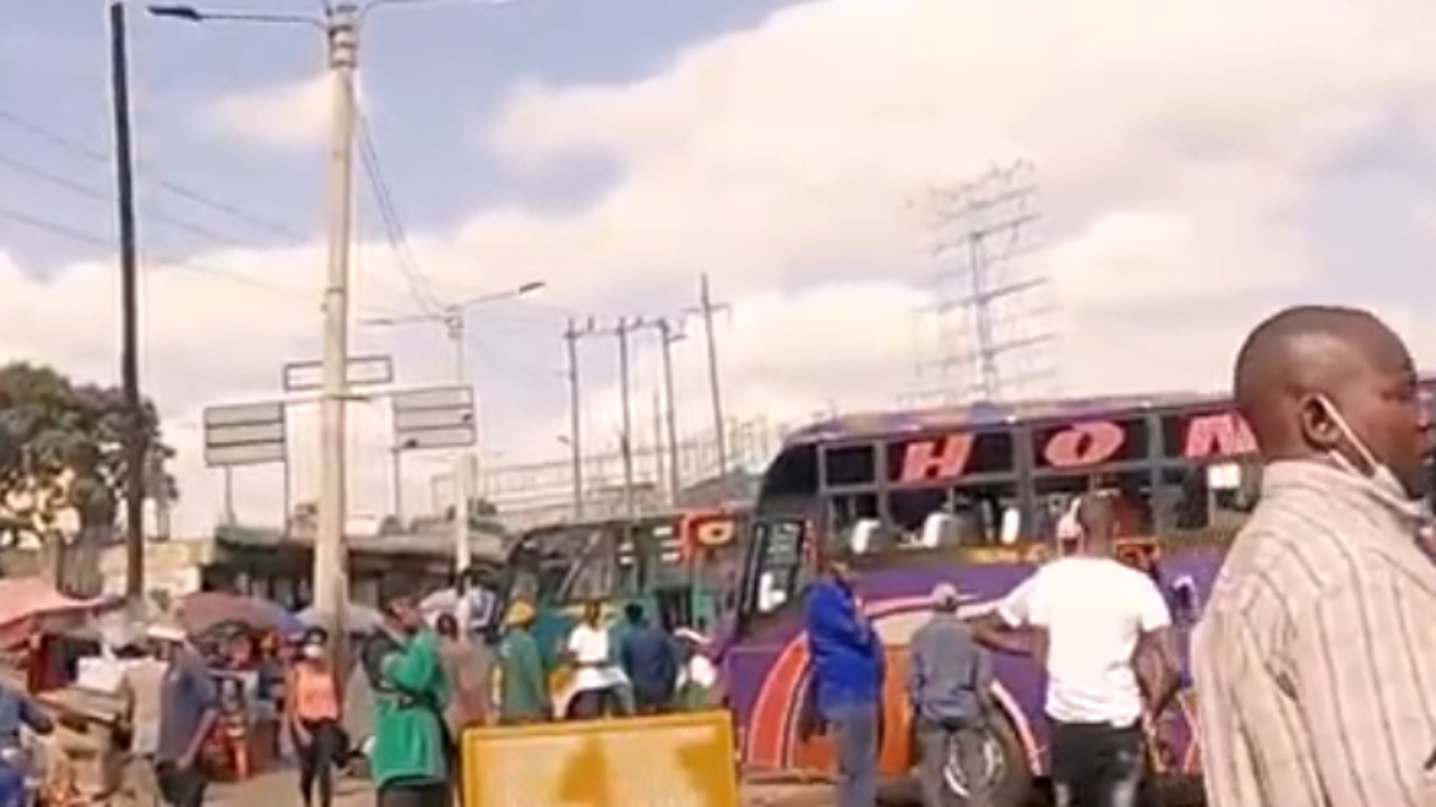 Buses waiting to ferry passengers at Machakos Country Bus terminus. PHOTO/COURTESY